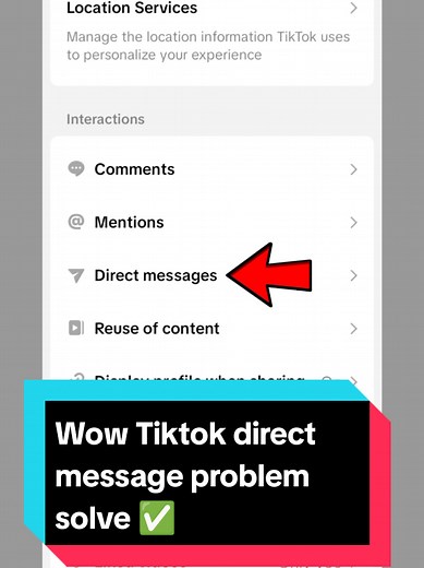 Tiktok Direct Message Problem Solved!