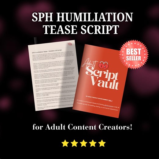Onlyfans SPH Humiliation JOI Script Bundle | Femdom Tease (Digital Download)