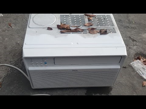 TCL inverter window type cleaning at Greemland Cainta - Live with no cuts