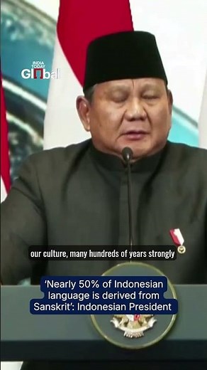 Prabowo: Nearly 50% of Indonesian Language Comes From Sanskrit, Highlights India-Indonesia Bond