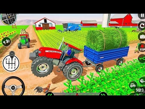Real Tractor Farming 🚜 Cultivation Gameplay | Plowing Field Simulator Android