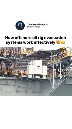I Teach You Things | You might assume evacuation from an offshore oil rig relies on helicopters alone. It does not. Rigs are equipped with dedicated emergency... | Instagram