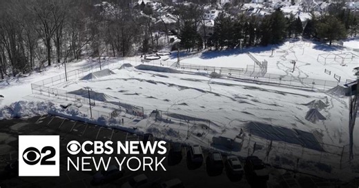 Blizzard damages bubble dome at GoodSports USA in Wall Township, N.J.