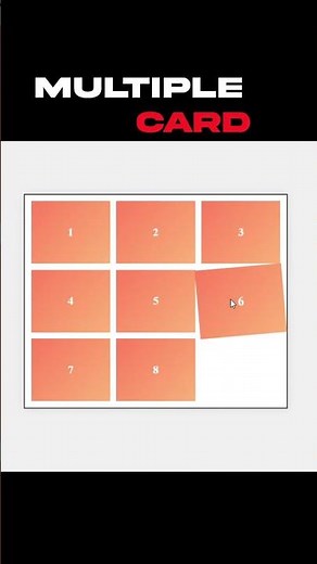 Create Multiple CSS Cards — Responsive Grid + Hover Effects