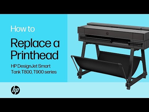 How to replace a printhead in the HP DesignJet Smart Tank T800/ T900 printer series | HP Support