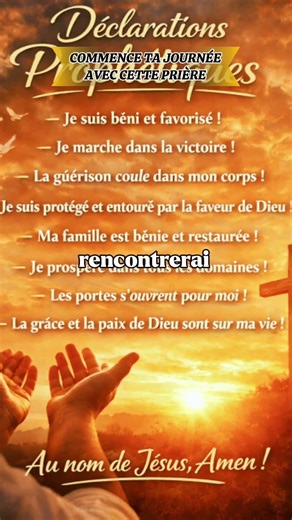 PRIÈRE PUISSANTE DU MATIN 🌅 | Commence Ta Journée Avec Dieu et Reçois Sa Grâce