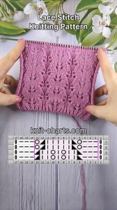 75K views · 978 reactions | https://knit-charts.com/knitting-stitch-patterns/item/lace-stitch-knitting-pattern-232.html Lace Stitch Knitting Pattern #knittingdesign #knittingpattern #laceknittingstitch | Free Knitting Patterns | Facebook