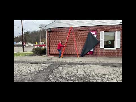 8’ x 16’ BannerFrameCLASSIC Installation – Consumers Bank