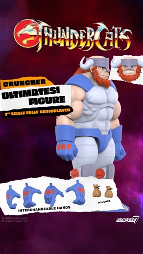 Closing soon! Super7’s latest ThunderCats ULTIMATES! release brings you more beloved characters from the animated saga, including Nayda, Cruncher, and Safari Joe figures. Continue the epic battle to save—or destroy—Third Earth by adding these new ULTIMATES! figures to your ThunderCats collection. Pre-order yours today at Super7.com! #Super7 #ThunderCats | Super7
