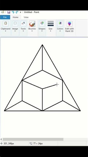 You Won't Believe This 3D Design is MS Paint! 🤯 #Shorts #MSPaint #MSPaintDrawing #3dpaint