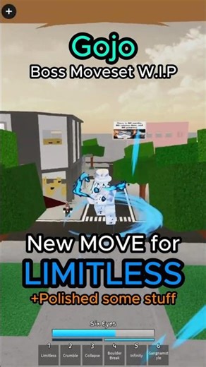 Gojo Boss Moveset W.I.P #jjs #roblox #gojo #anime #moveset