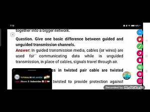Give one basic difference between guided and unguided transmission channels.