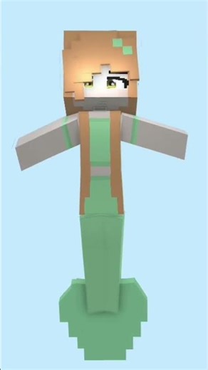 Alexis mermaid transformation^^ #minecraft #minecraftanimation #edit #minecraftmermaid