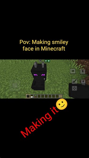 How to make smiley face in Minecraft. #minecraft #tips #shorts