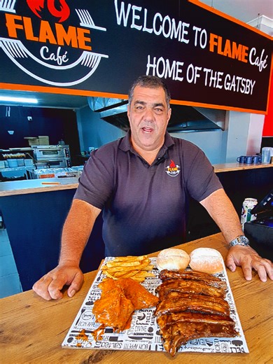 Delicious Pork Ribs and Chicken Feast at Flame Cafe