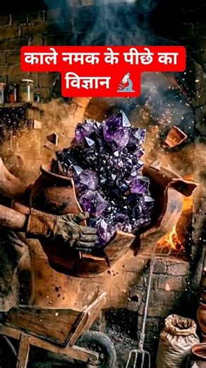The secret process behind black salt #science #sciencefacts #facts #gyanfactor #science