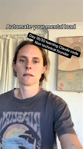 Brooke | AI Education + Strategist | Day 18/30 of learning Claude Code as a non-technical founder 🛠️ I just show up now. Backend handles itself. Recording ends → auto-uploads... | Instagram