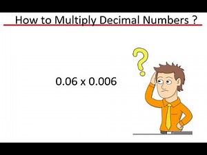 How to Multiply Decimal Numbers