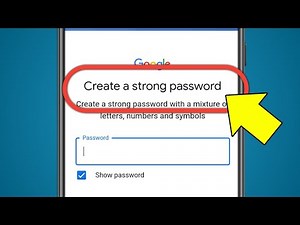 Create A Strong Password | Password | Strong Password | Create Password
