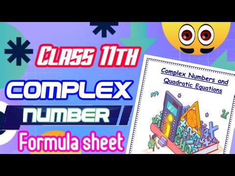 | Formula Sheet| Complex number and quadratic equation | Class 11th| Maths ch 5| ‪@Edustudy_point‬