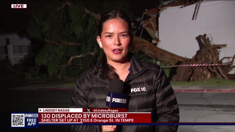 Microburst hits Tempe apartment complex, destroying some units