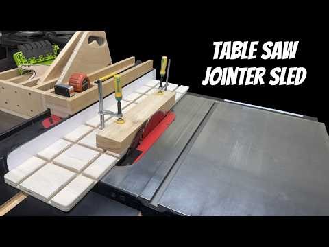 Table Saw Jointer Sled