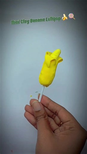 How to Make Mini Clay Banana Lollipop: Easy DIY Tutorial