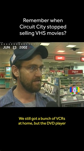 VHS had a 25-year reign, then DVDs pulled up like, “No rewinding required.” Do you remember when DVDs officially sent VHS into retirement? http://www.wtae.com/article/vhs-to-dvd-circuit-city/69949304 | WTAE-TV Pittsburgh