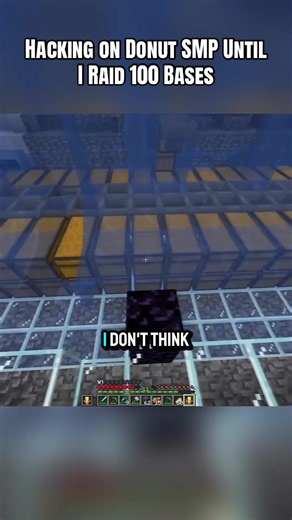 Hacking on Donut SMP Until I Raid 100 Bases | Minecraft Underground Base