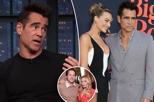 Colin Farrell admits he’s turned on by married co-star Margot Robbie