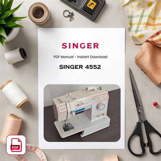 Singer 4552 Sewing Machine Manual – Instruction Book (PDF Download) - Etsy