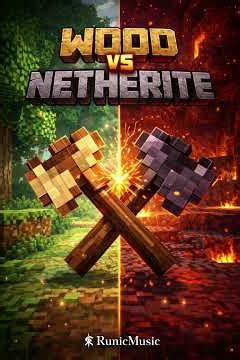 Wood VS Netherite... | (Minecraft Parody) – Runic