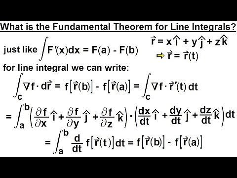 Calculus 3: Line Integrals (29 of 44) What is the Fundamental Theorem for Line Integrals?
