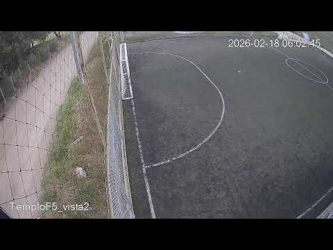 Cancha TemploF5_Vista_2 Templo Futbol 5 Club 18/02/26 inicia 06:01