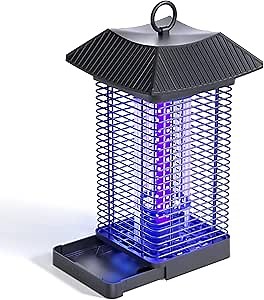 Buzbug Bug Zapper Outdoor, 18W High-Votage Mosquito Zapper, UV Light Fly Killer with Bulb Lamp, Waterproof Insect Killer for Indoor and Outdoor Use