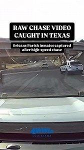 High-speed chase. Multi-agency takedown. Raw police video shows how two New Orleans inmates were captured after escaping the city jail and fleeing across state lines. Leo Tate and Jermaine Donald were on the run for 12 days. Now they’re behind bars in Texas — and facing more charges. Watch the pursuit fromand the arrest. More updates: https://www.wwltv.com/article/news/crime/new-orleans-jail-escape/day-12-manhunt-continues-for-the-remaining-escaped-inmates-8-of-10-recaptured-jailbreak-orleans-pr