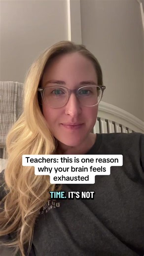 Teachers, does your brain feel done by the end of the day? Let me know in the comments! It’s not just the work, it’s the constant decision-making. #teachersoftiktok #burnout #teacherlife #teacherburnout #teacher
