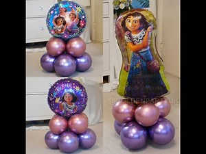 Encanto Balloons Display Stand Foil Birthday Mirabel Party Girls Kid Party Decor Tutorial