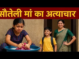 Sauteli maa ka atyachar 😭💔🙏🏻 सौतेली माँ का अत्याचार । Dil Ko Chhoo Jane Wali Kahani #emotional #sad