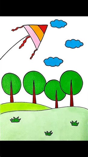 Creative Spring Drawing 🌸 | Easy Spring Art for Beginners