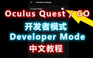 【教程】Oculus Go、Quest 开发者模式 Developer Mode【机翻】