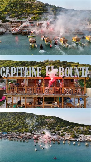 This season at Capitaine El Bounta ⚓🔥 Boats, flares, music, and the ultimate seaside vibes 🌊☀️ A celebration like no other 💙✨ #CapitaineElBounta #SeaVibes #Celebration | Capitaine El Bounta