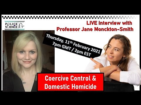 LIVE interview with Prof. Jane Monckton-Smith on coercive control & domestic homicide