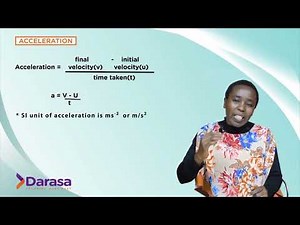 Form 3 Physics | Linear Motion | Acceleration