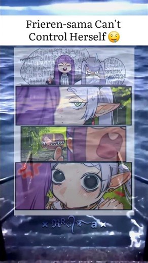 frieren-sama can't control 😂 #frieren #fern