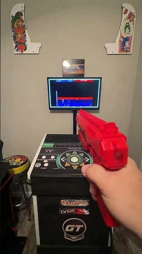 Sinden Light Guns on my Arcade Pedestal #lightgun #retrogaming