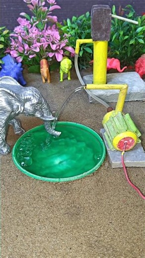 mini water pump science project mini tractor video #ytshorts #cartoon #shorts