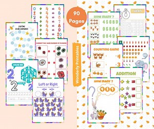 Math Games Activity Book: Printable Learning Worksheets (A4/US Letter) - Etsy UK