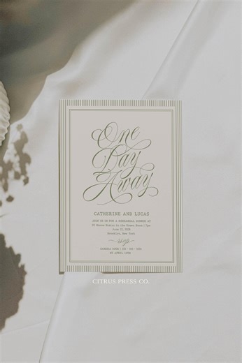 Rehearsal Dinner Invitation Template, Old Money Green Stripe Card, Elegant Night Before Invite, Classic Dinner Invitation, Editable 029 - Etsy
