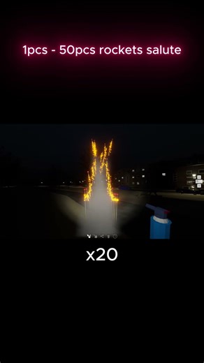 1x - 50x salute rockets test -fireworks mania #fireworks #fireworksmania #satisfying #shorts